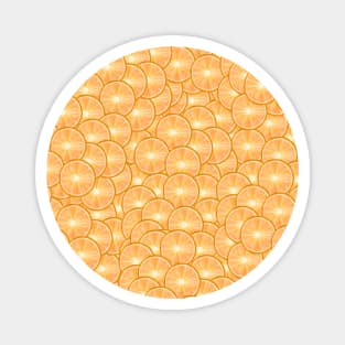 All Over Orange Citrus Slice Pattern Magnet